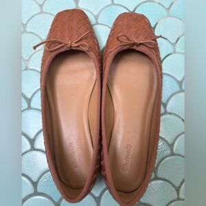 Madewell anelise ballet flat in woven leather